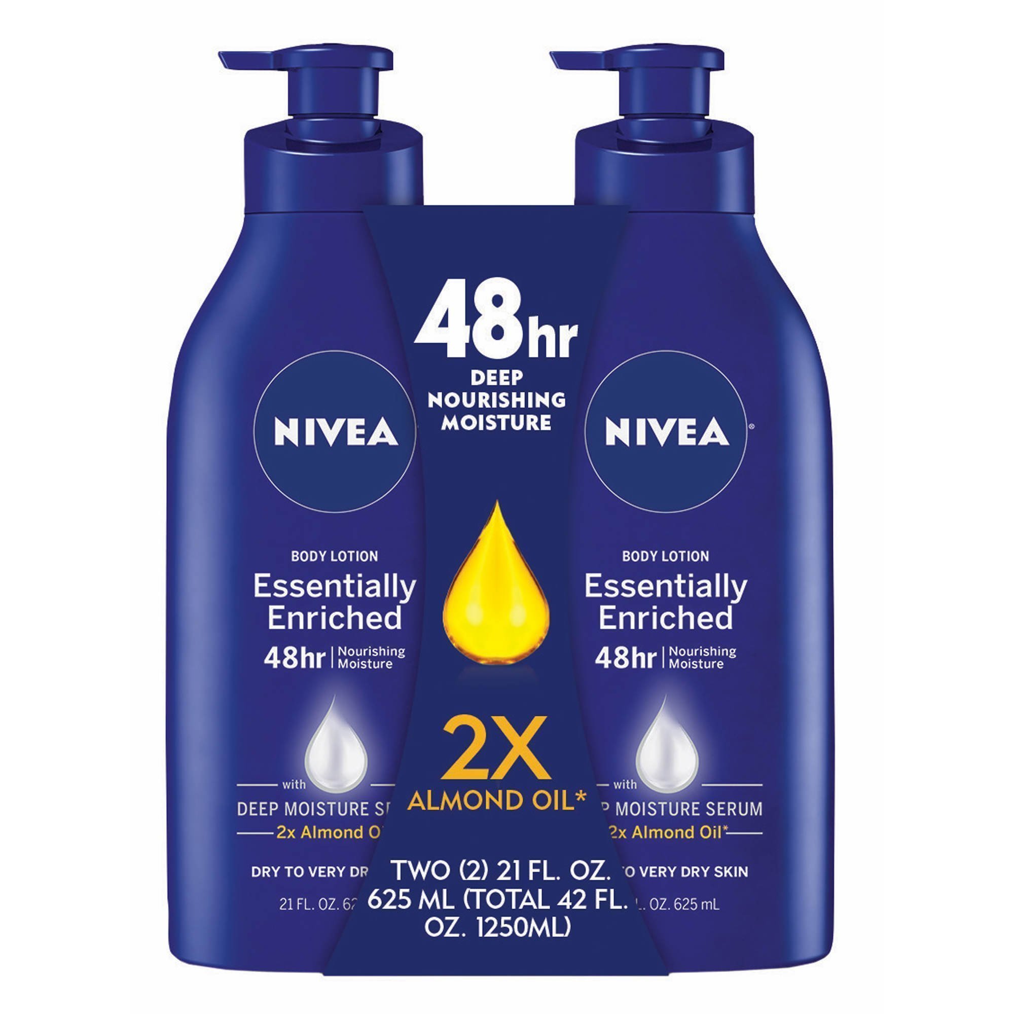 CREMA NIVEA LOCION 2 PACK FRONT Crema Humectante Nivea 2 Pack / 625ml - Imagen 1