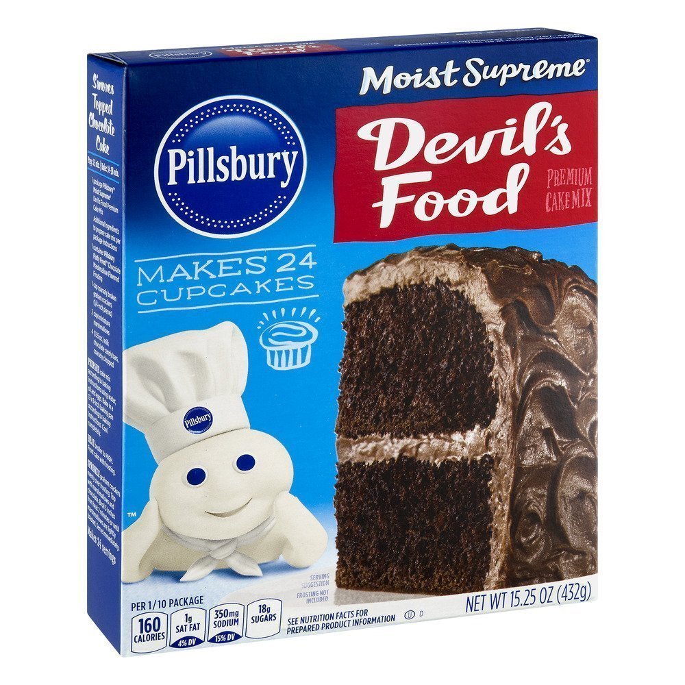 MEZCLA DE TORTA PILLSBURY CHOCOLATE 432 G FRONT Mezcla Para Torta Pillsbury Devil’s Food Sabor Chocolate, 432g - Imagen 1