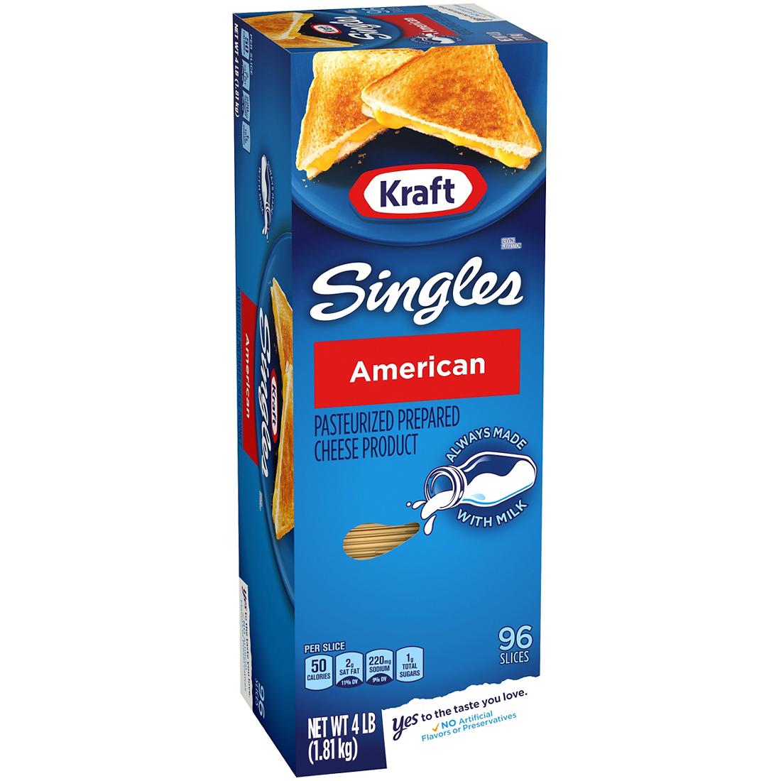 QUESO KRAFT FACILITAS Queso Americano Facilistas Kraft, 96 Pack / 1.81 Kg - Imagen 1