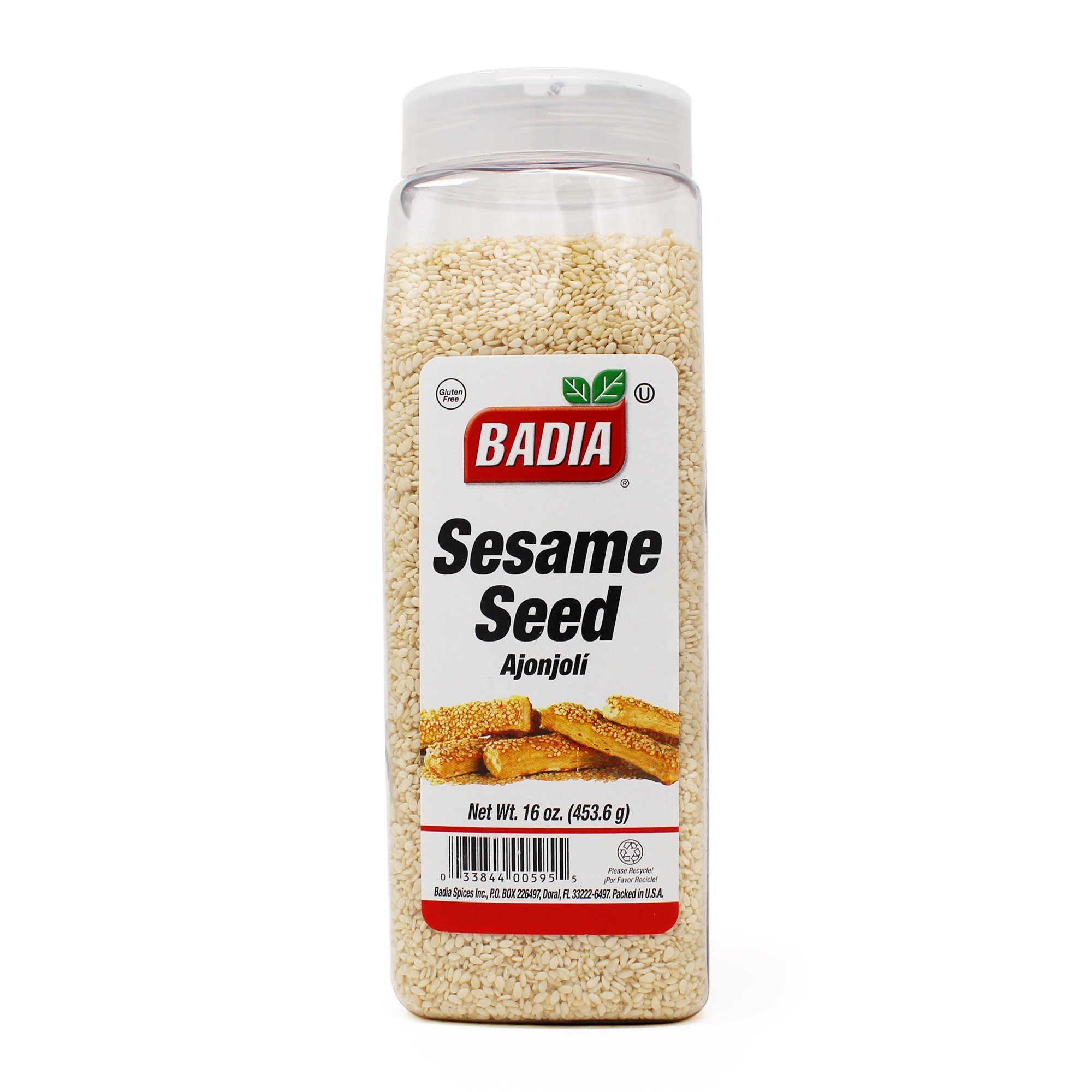 SEMILLAS DE AJONJOLI BLANCA 453G FRONT Condimento Badia Semillas De Ajonjoli Blanco, 453g - Imagen 1