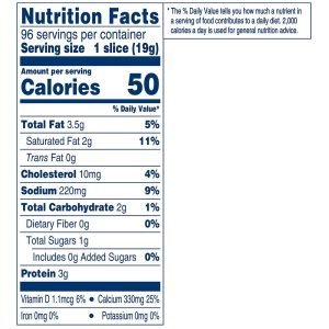 Queso Americano Facilistas Kraft, 96 Pack / 1.81 Kg - Imagen 2