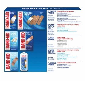 Curitas Tamaños Variados Band-Aid / 188 Pack Con Estuche - Imagen 4