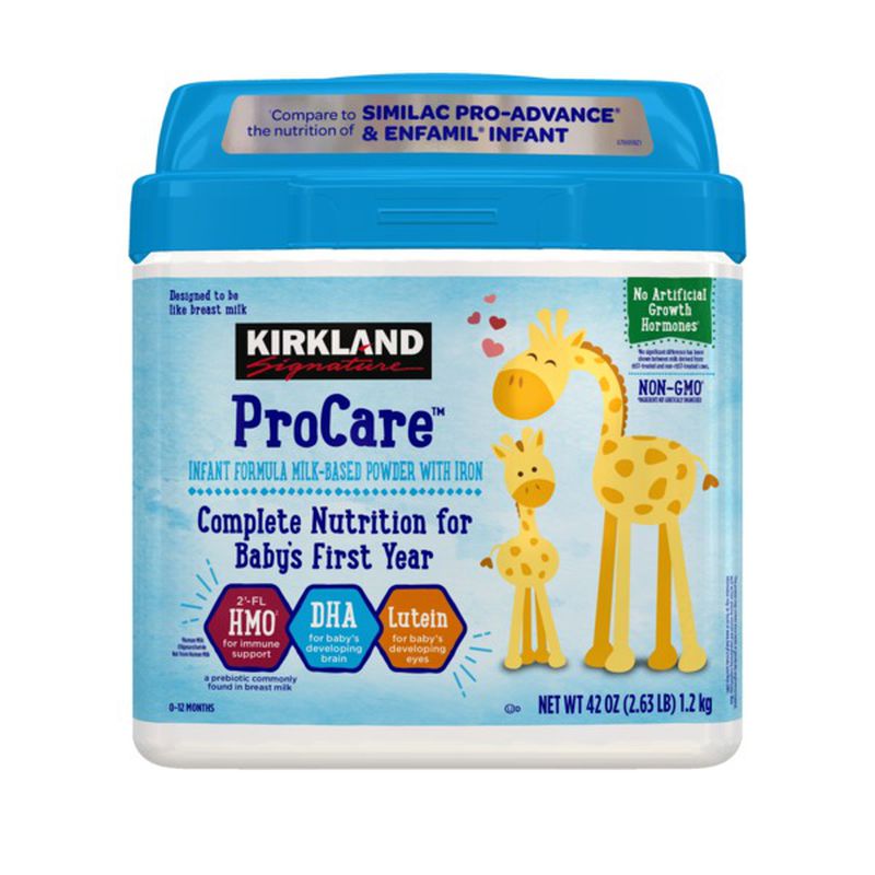 formula kirkland Formula Infantil Kirkland Pro Care 0-12 meses, 1.2kg - Imagen 1