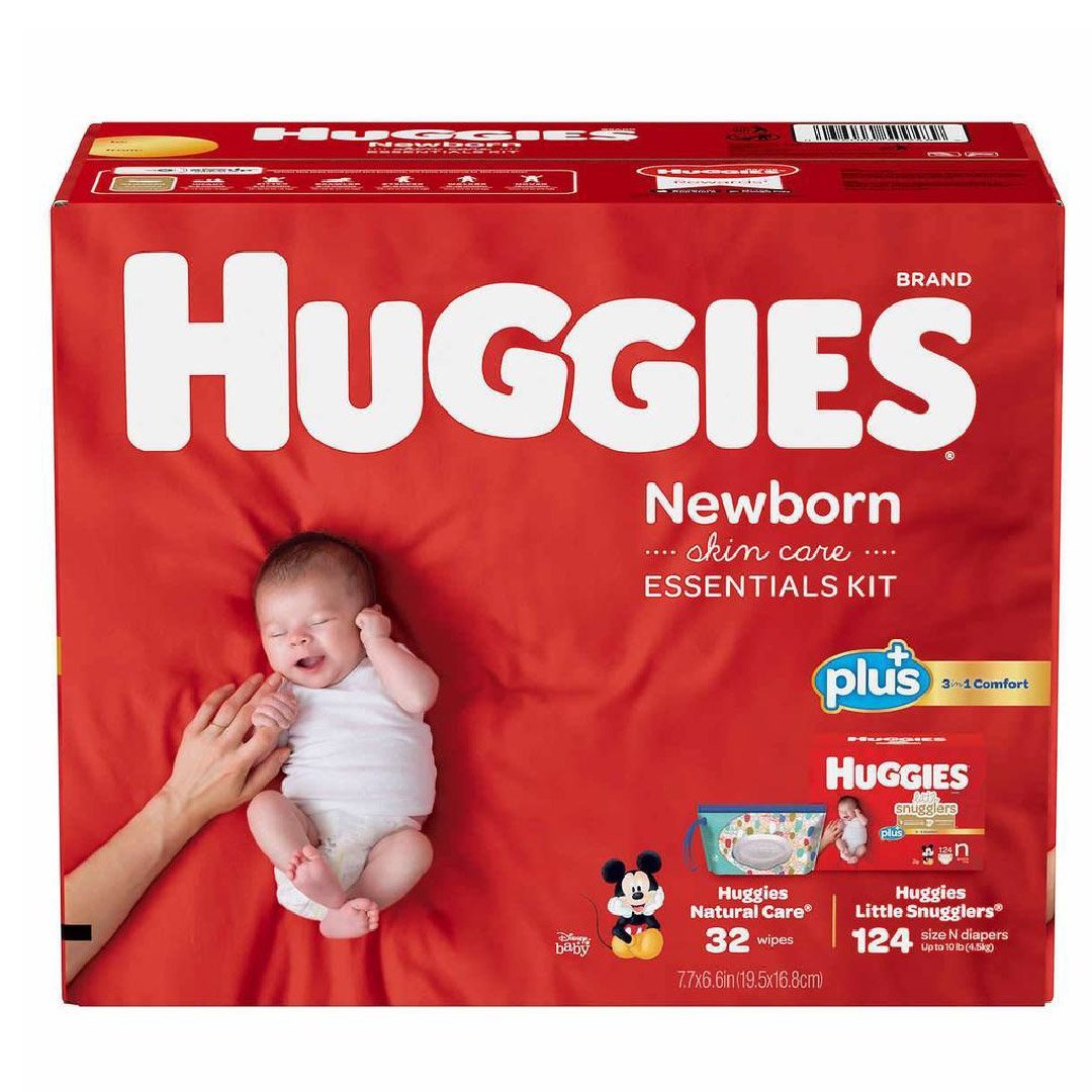pañales-n_Mesa de trabajo 1 Pañales Huggies Para Recién Nacidos Con Toallitas Húmedas Natural Care / 124 Pack - Imagen 1