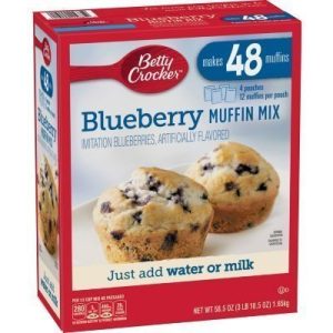 Mezcla de Muffin Blueberry Betty Crocker 4 pack / 412g
