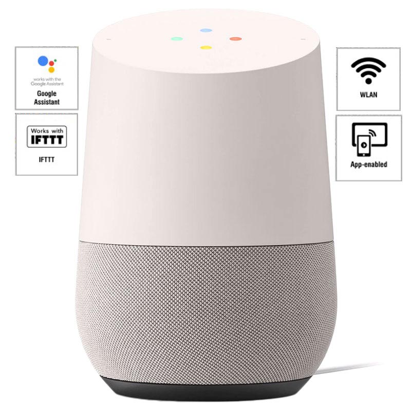 CORNETA INALAMBRICA ASISTENTE GOOGLE HOME Asistente de Audio Inalámbrico Google Home, Blanco Gris - Imagen 1