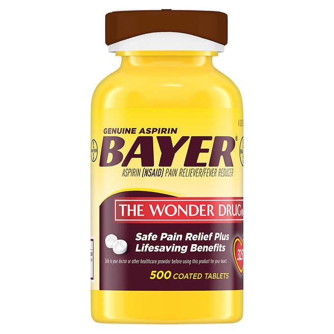 ASPIRINA BAYER 500 TAB FRONT Aspirina Original Bayer 325mg / 500 Tabletas - Imagen 1
