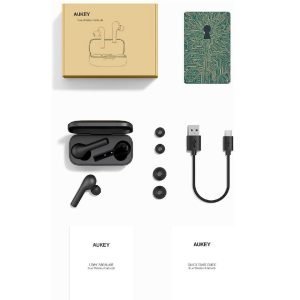 Audífonos Inalámbricos AUKEY Con Bluetooth 5 / 35 Horas De Reproducción / Funda De Carga / Control Táctil / Compatible Con iPhone y Android - Imagen 3