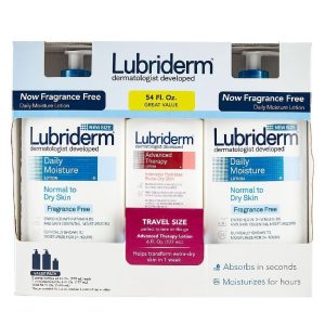 Loción Humectante Diaria Lubriderm, 2 Pack 709ml + 177ml Loción De Terapia Avanzada
