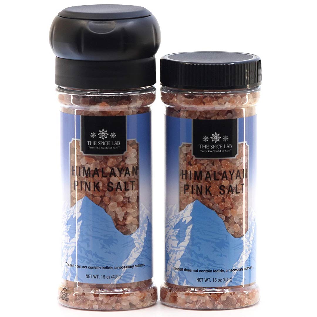 salhimalaya-03 Sal Rosada de Himalaya The Spice Lab, 2 Pack Juego de Molinillo y Recarga / 850g - Imagen 1