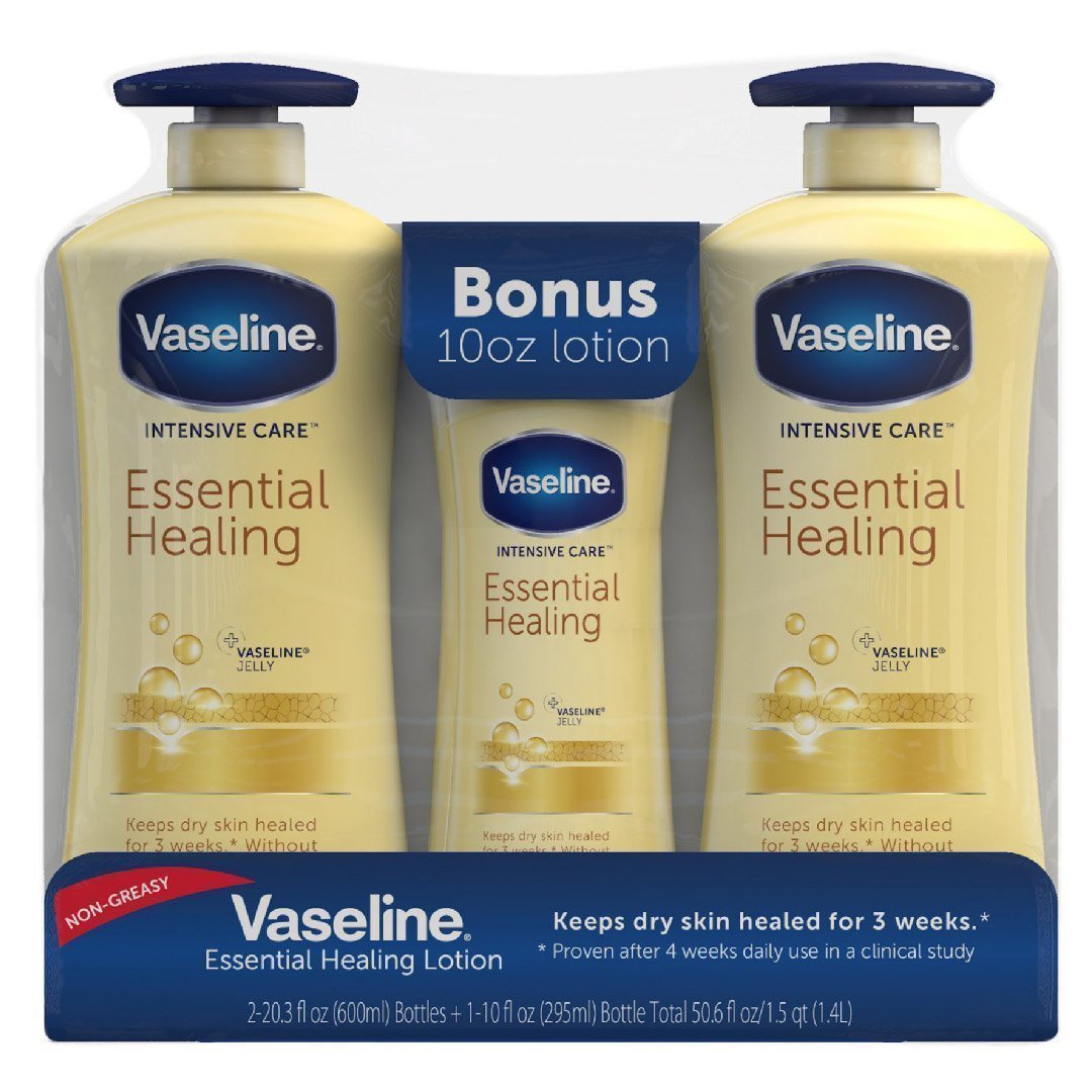 vaseline-04 Loción Corporal De Cuidado Intenso, Vaseline / 2 Pack 600ml Más 1 Pack 295ml - Imagen 1
