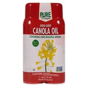 Spray De Aceite De Canola Antiadherente Sin OMG De Pure&Simple, 482g / 2 Pack