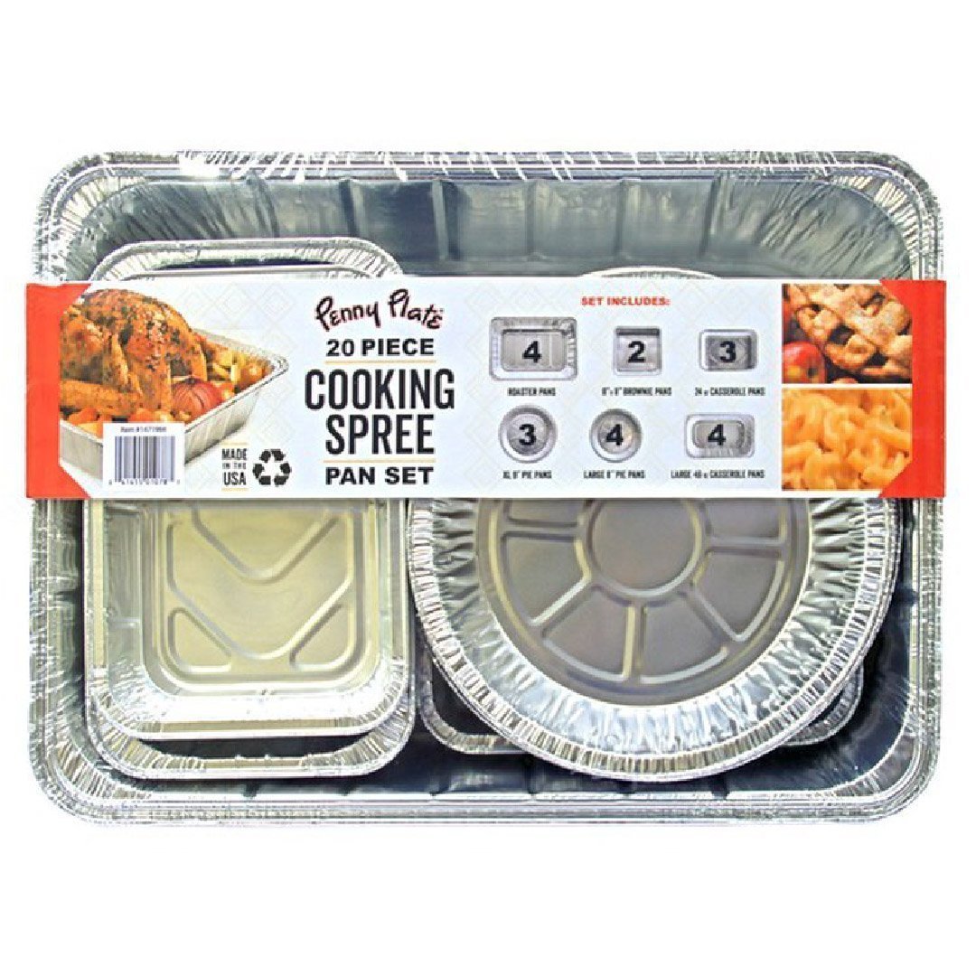 bandejass-02 Juego De Bandejas Variadas De Aluminio, Penny Plate 20 Pack - Imagen 1