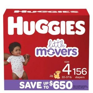 Pañales Huggies Little Movers Talla 4 / 156 Pack