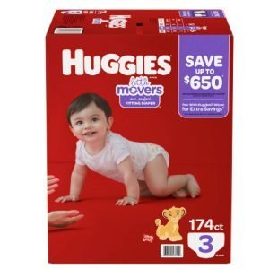 Pañales Huggies Little Movers Talla 3 / 174 Pack
