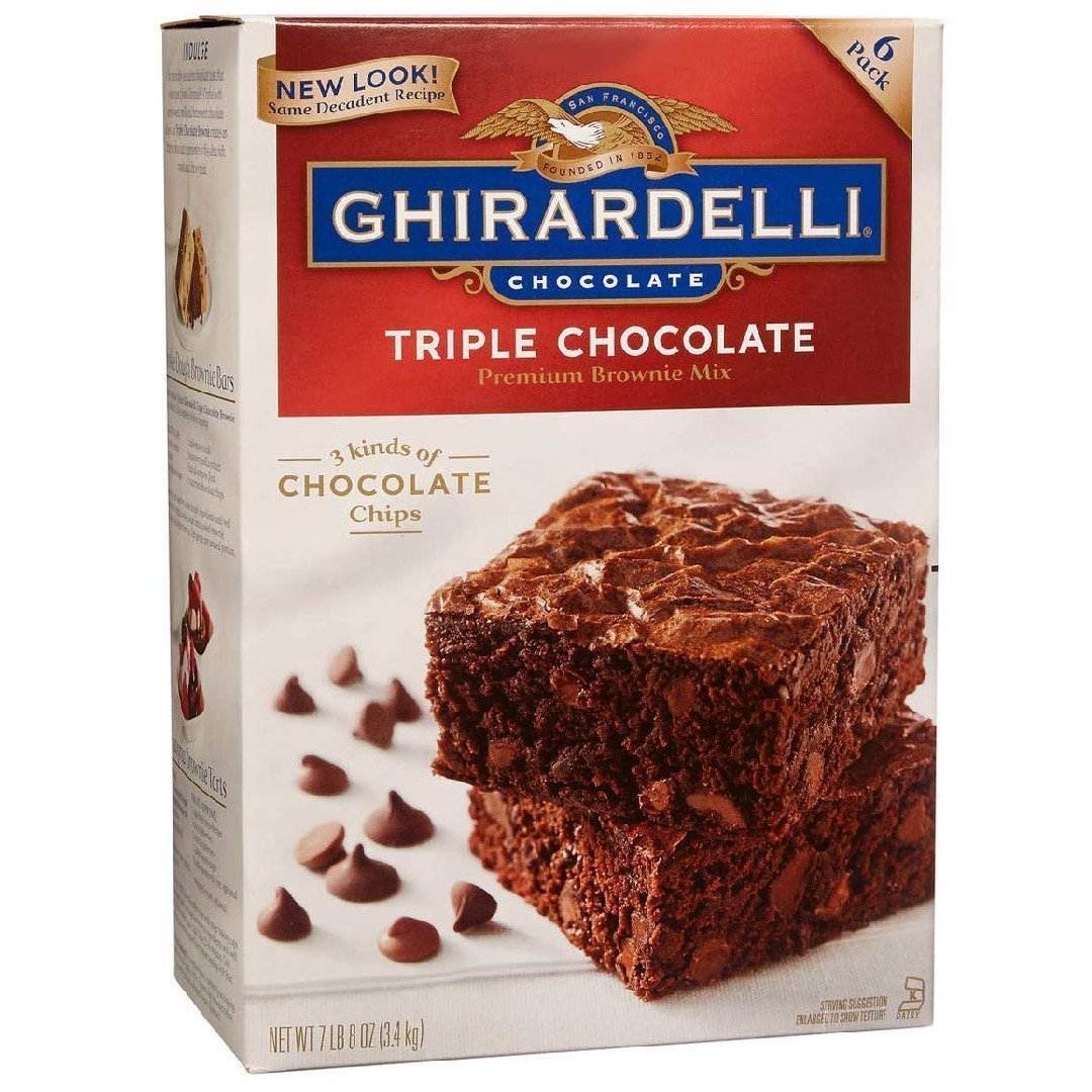 com01_Mesa de trabajo 1 Mezcla De Brownie Ghirardelli Triple Chocolate 6 Pack / 3.4Kg - Imagen 1