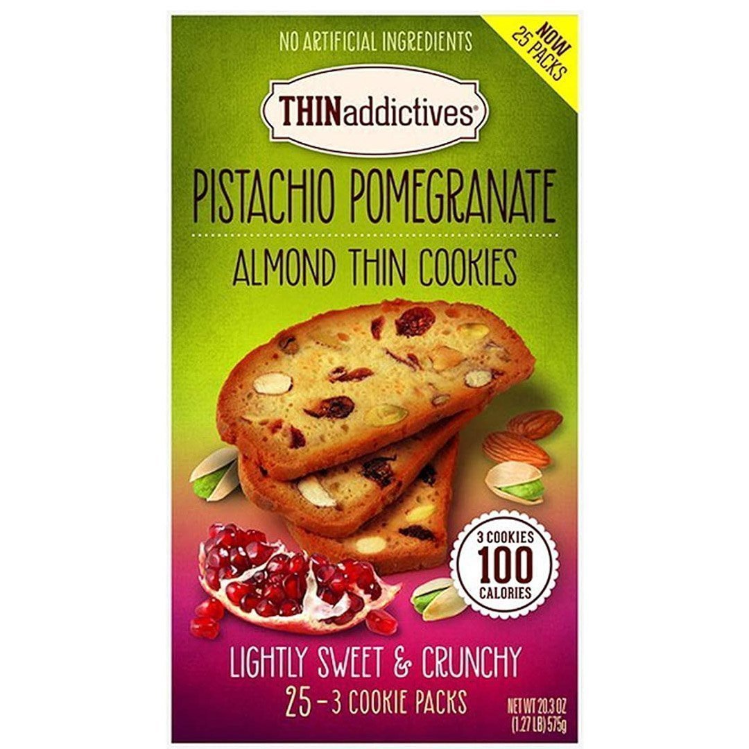 thin_Mesa de trabajo 1 Galleta ThinAddictives Pistacho, Granada y Almendra / 25 Pack / 575g - Imagen 1