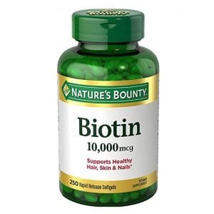 Biotin Nature's Bounty 10.000 mcg, 250 cápsulas