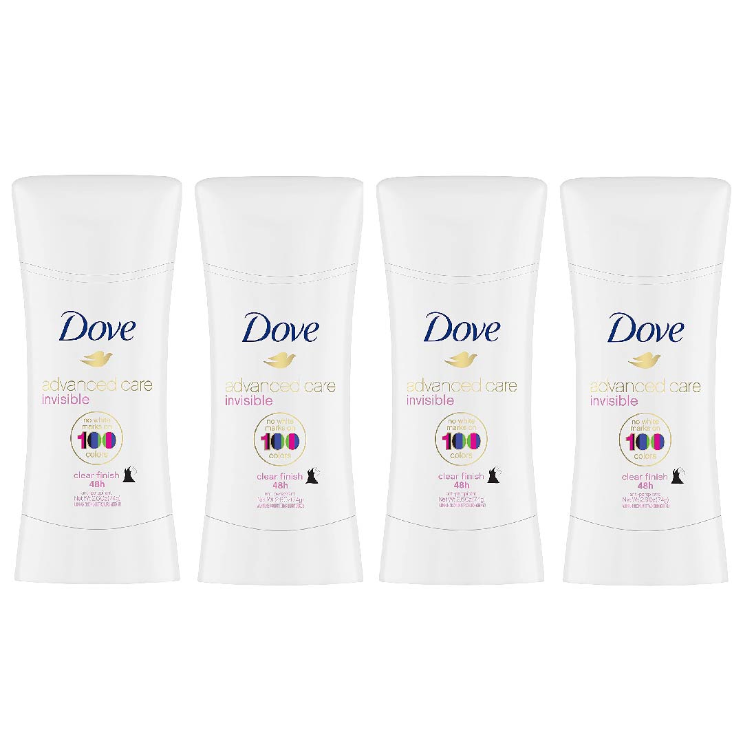 desodorantedove_Mesa de trabajo 1 Desodorante Antitranspirante De Mujer Dove Invisible Cuidado Avanzado, 4 Pack / 76g - Imagen 1
