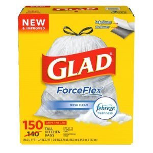 Bolsa De Basura Con Cinta De Amarre, Glad ForceFlex / 150 Pack