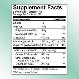 Kirkland Aceite De Pescado Silvestre De Alaska / 230 Capsulas De 1400mg - Imagen 2