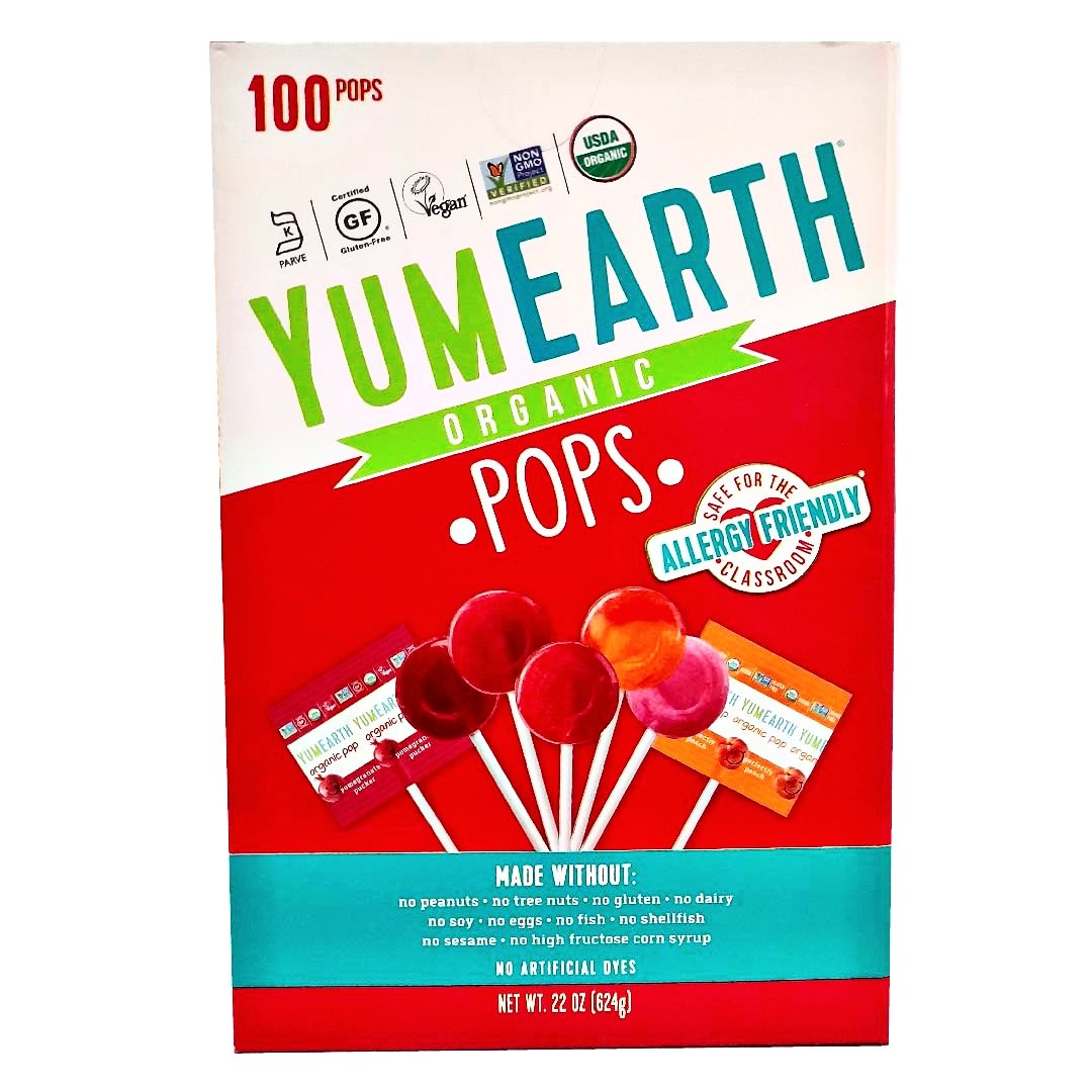 PicsArt_07-14-12.49.16 Chupetas Orgánicas YumEarth Sabores Surtidos / 100 Pack - Imagen 1