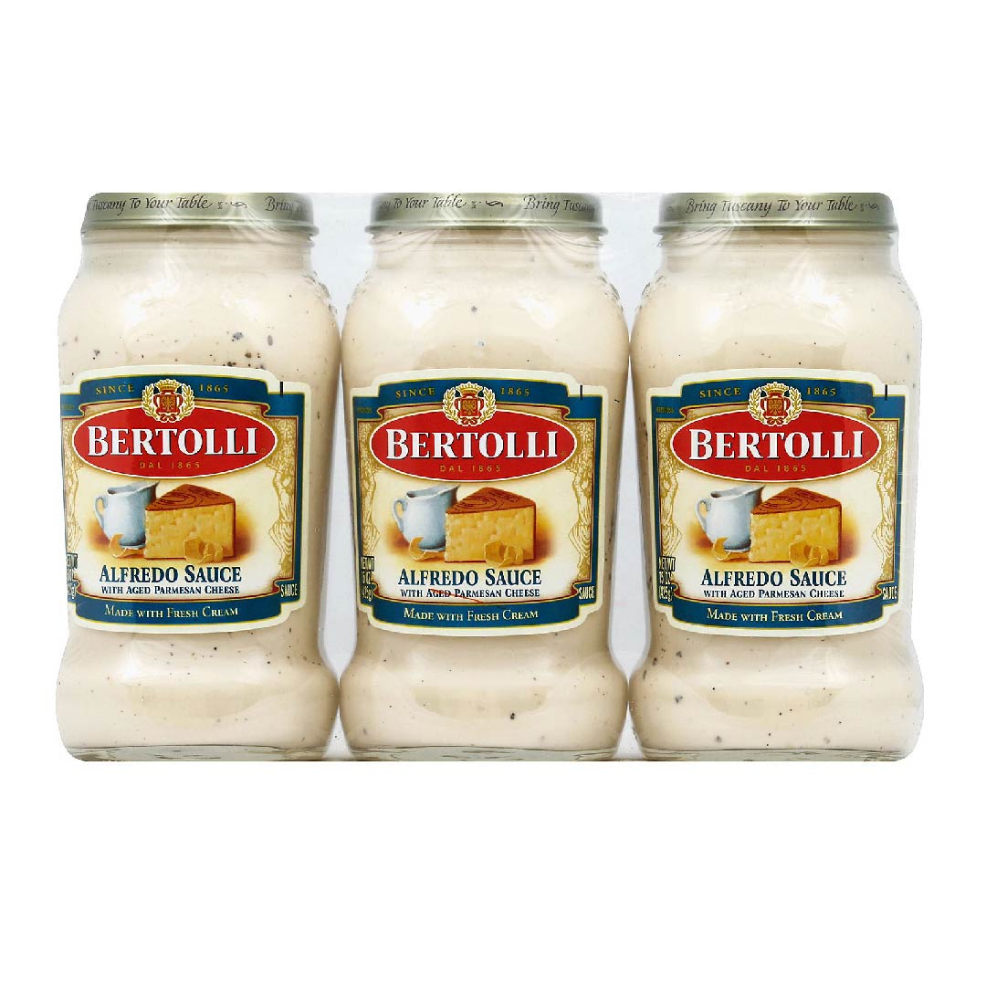 junio-04 Bertolli Salsa Para Pasta Alfredo 3 Pack / 425g - Imagen 1