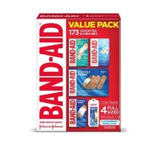 Curitas Tamaños Variados Band-Aid, 173 Pack Con Estuche