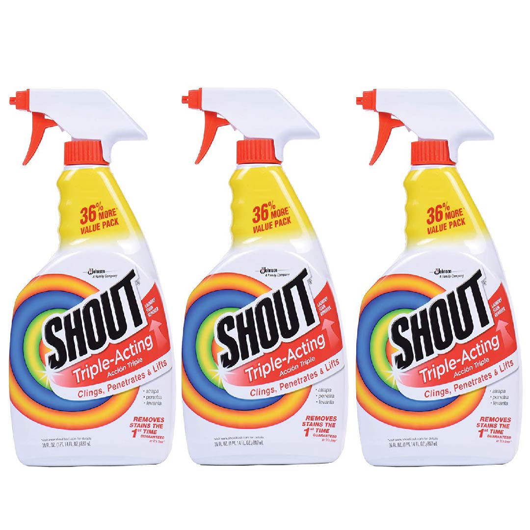 junio7-03 Spray Quita Manchas Shout Triple Acción 946 mL / 3 Pack - Imagen 1