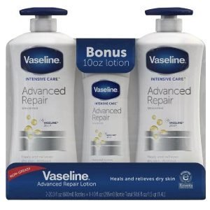 Loción Corporal Reparación Avanzada Sin Perfume, Vaseline / 2 Pack 600ml Más 1 Pack 295ml