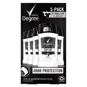 Desodorante De Caballero Degree Ultra Clear 5 Pack / 76gr.