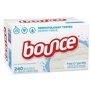Hojas Suavizante Bounce Antiarrugas Sin Perfume, 2 Pack / 320 Hojas