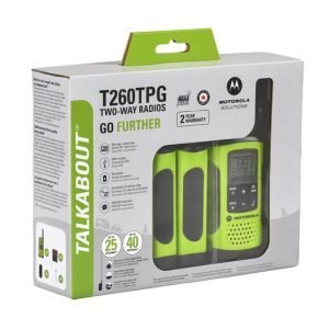 Radio Transmisor Motorola Talkabout T260TPG / Con Cable y Conectores Micro-USB Duales, Color Verde / 3 Pack - Imagen 2