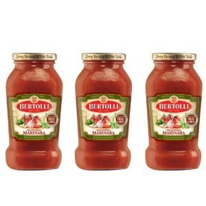 Salsa Tradicional Marinara Con Hierbas Italianas y Salsa De Ajo Fresco, Bertolli / 3 Pack / 680g