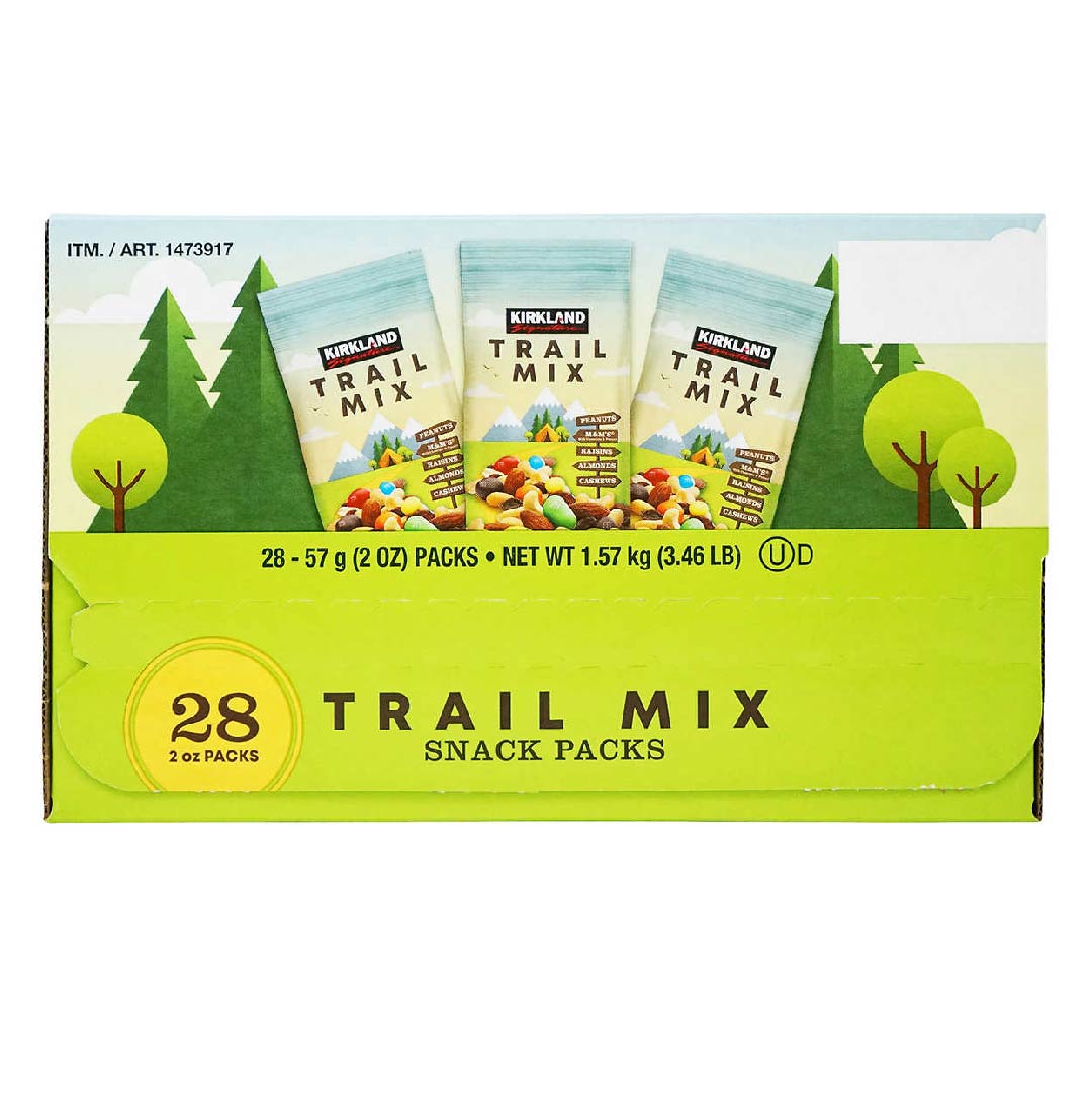 octubre3-08 Mezcla De Frutos Secos Y M&M, Trail Mix Kirkland, 28 Pack / 57g - Imagen 1