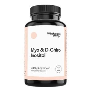 Wholesome Story - Suplemento Dietético Con Mio-Inositol & D-Chiro / Vitamina B8 / Equilibrio Hormonal / Apoya La Función Ovárica / 360 Capsulas Veganas