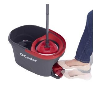 O-Cedar - Trapeador Giratorio De Microfibra EasyWring Con Sistema De Tobo Escurridor Manos Libres + 2 Recargas - Imagen 2