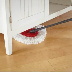O-Cedar - Trapeador Giratorio De Microfibra EasyWring Con Sistema De Tobo Escurridor Manos Libres + 2 Recargas - Imagen 3