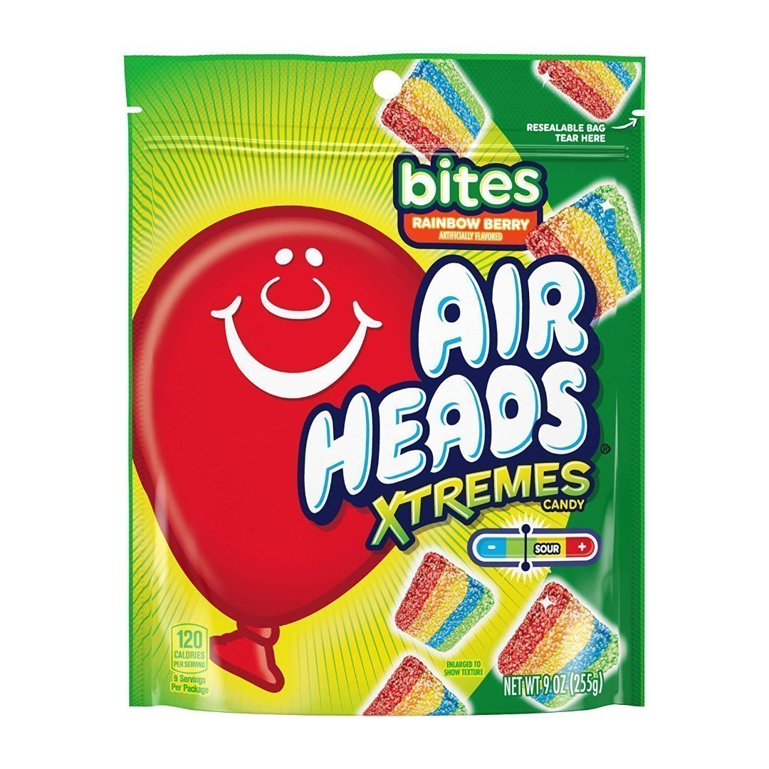 airheards Caramelos Rellenos Arcoíris Air Heads Xtremes, 255g - Imagen 1