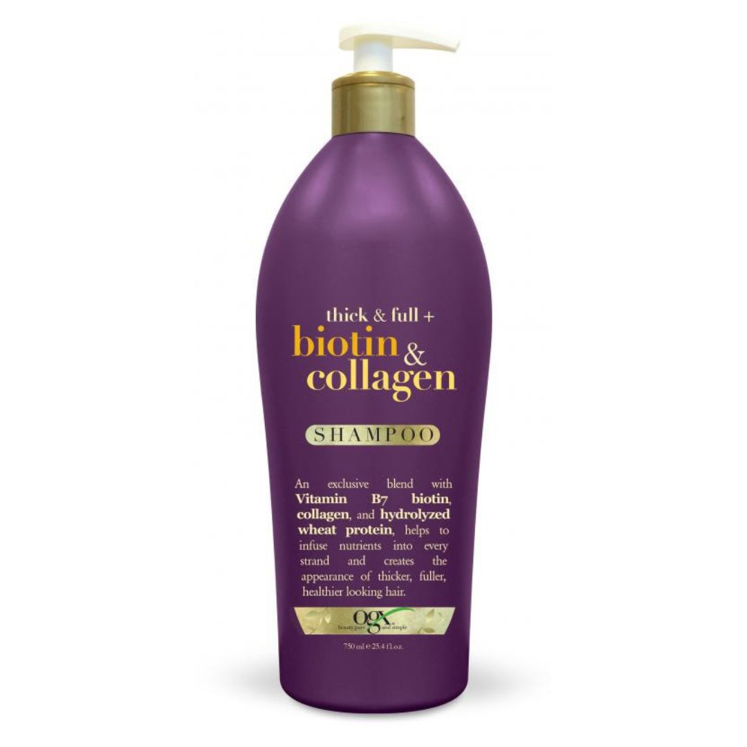 biotin Champú Ogx Con Biotin y Colágeno, 750 mL - Imagen 1