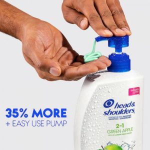 Champú y Acondicionador Head&Shoulders 2en1 Green Apple Anticaspa, 1.28 L - Imagen 2