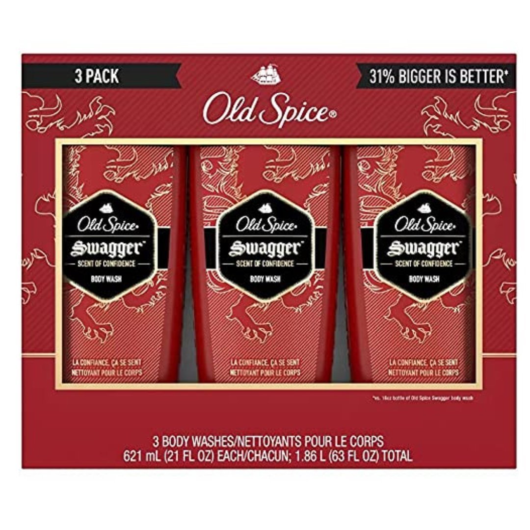 oldspicee Gel De Ducha Para Caballero Swagger, Old Spice / 3 Pack / 621 mL - Imagen 1
