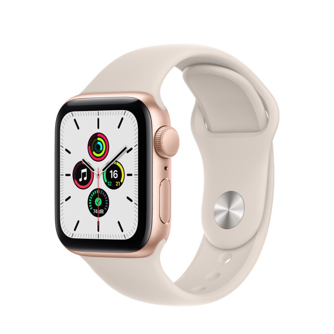 apple3 Reloj Apple Watch SE GPS + Celular, 40mm Gold Aluminum / Correa Deportiva Starlight - Imagen 1