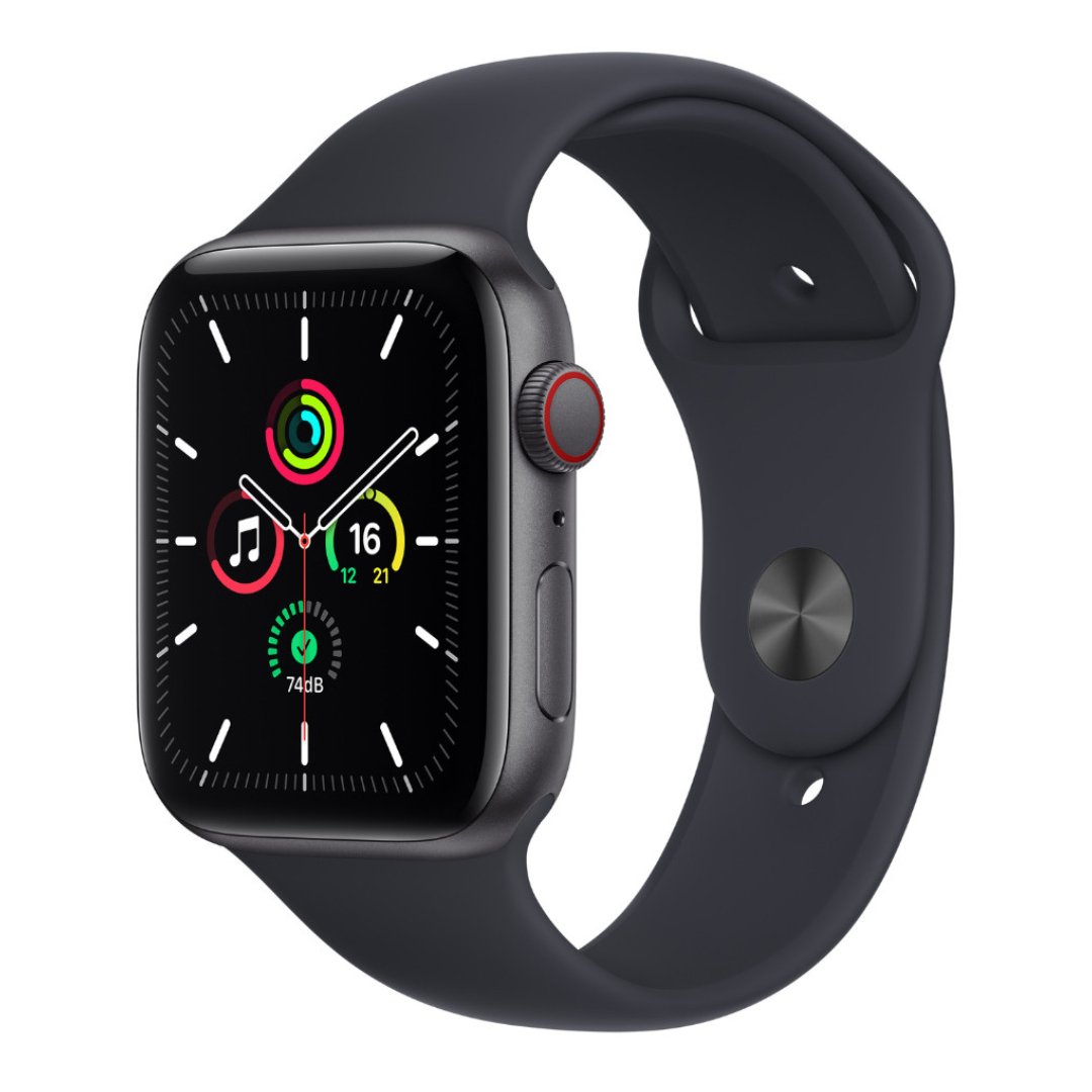 apple5 Reloj Apple Watch SE GPS, 44mm Space Gray Aluminum / Correa Deportiva Midnight - Imagen 1