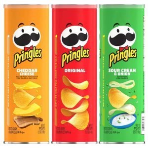 Papas Pringles Queso Cheddar - Cebolla - Original, 158g