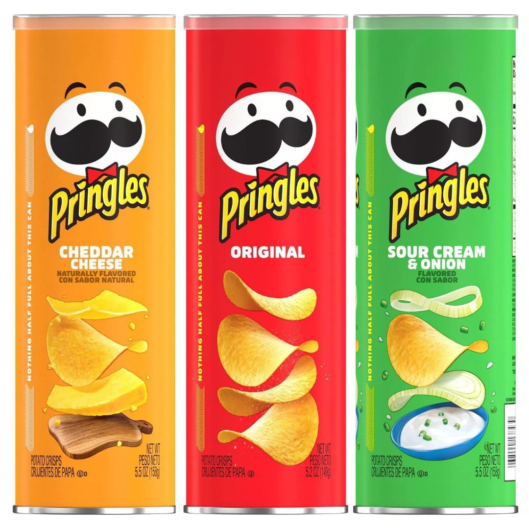 pringles Papas Pringles Queso Cheddar - Cebolla - Original, 158g - Imagen 1