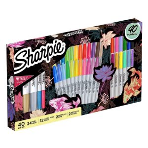 Marcadores Permanentes Sharpie, Paquete Variado / 40 Und