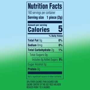 Cubos De Chiclets Extra Sabor Spearmint Sin Azúcar, 4 Pack / 160 Total - Imagen 2
