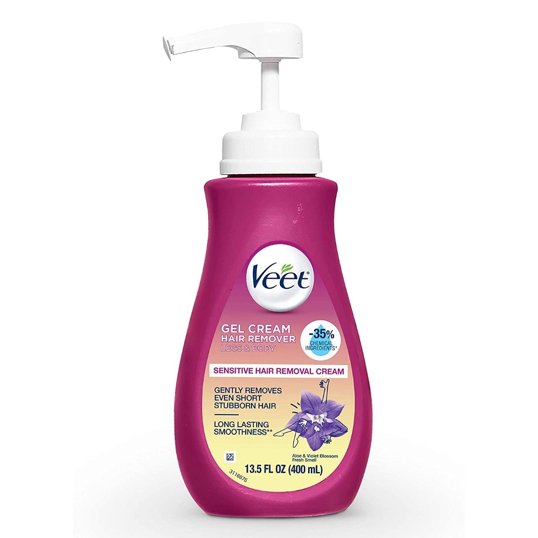 Web_Photo_Editor – 2022-02-04T162421.528 Crema Depilatoria Veet Fórmula Sensible Con Aloe Vera y Vitamina E / 400 mL - Imagen 1