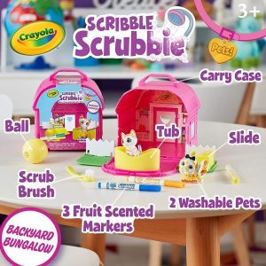 Crayola Scribble Scrubbie Mascotas, Juego De Patio Trasero Color y Lavado - Imagen 2